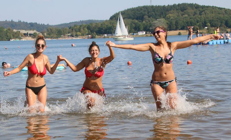 Badespaß am Bostalsee