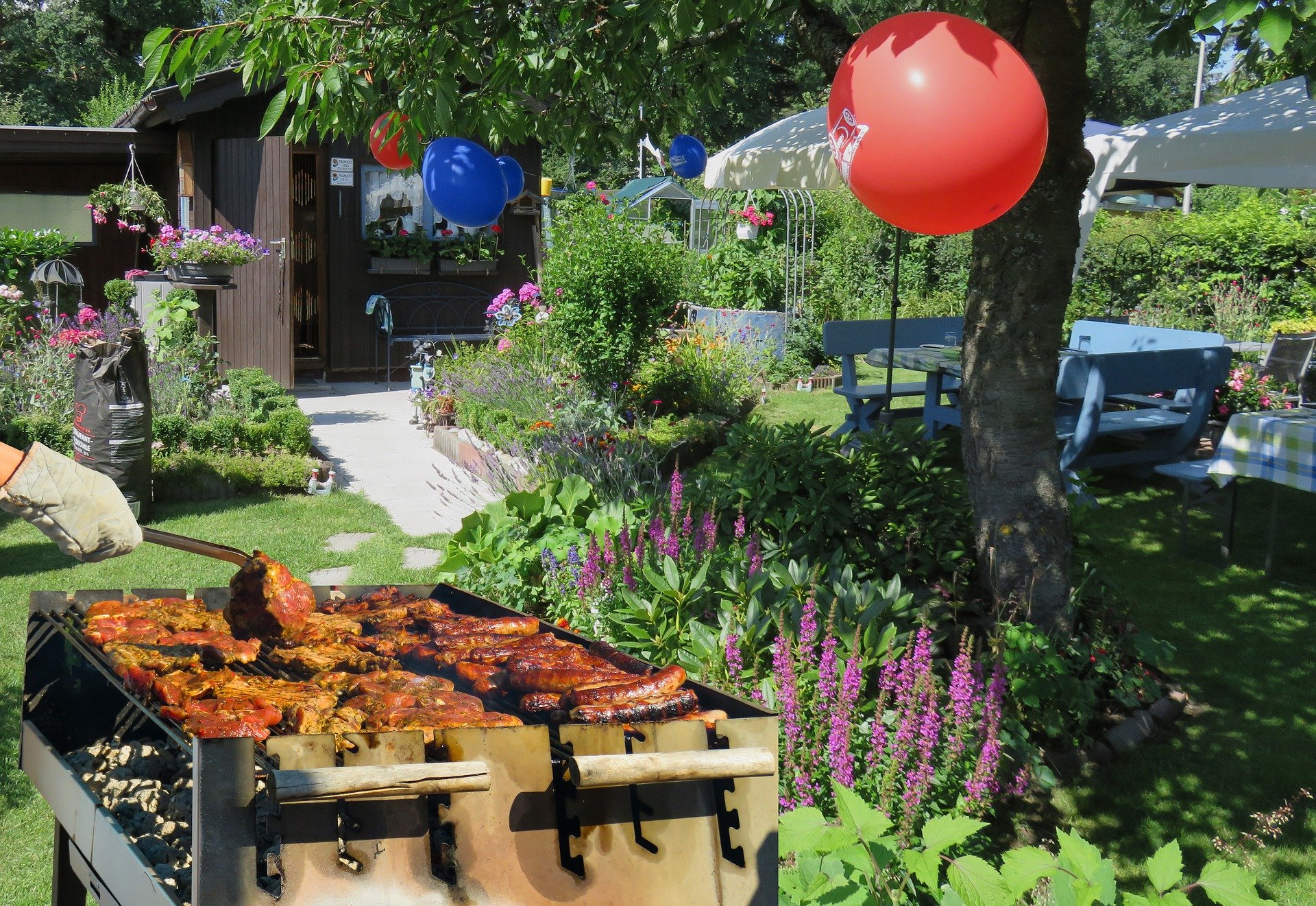 Gartenfest , Grillen