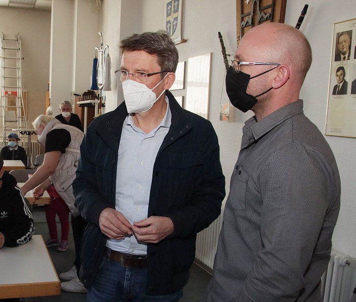 Ukrainische Flüchtlinge kommen in St. Wendel an. (Foto. J. Bonenberger)