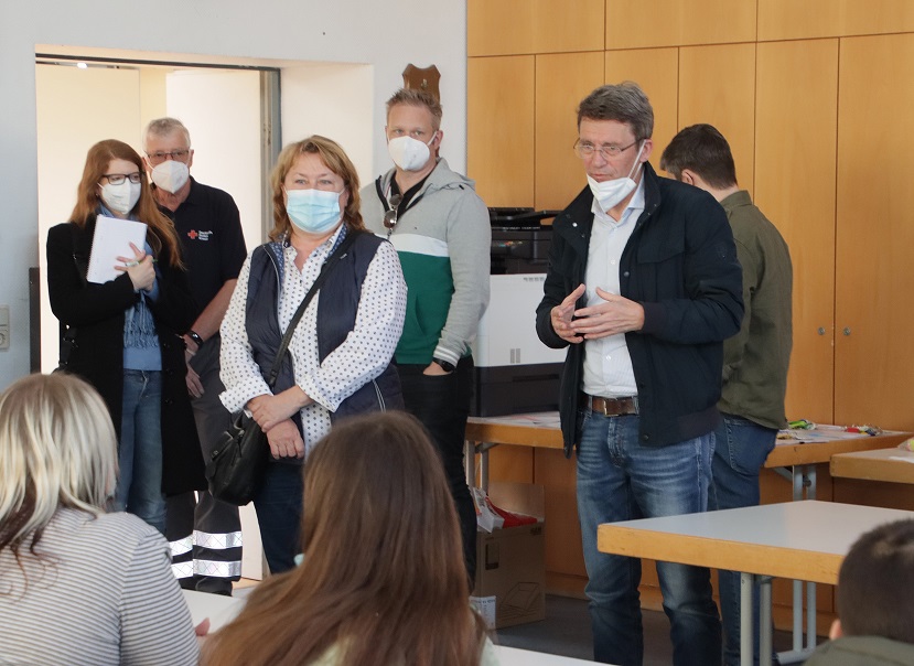Ukrainische Flüchtlinge kommen in St. Wendel an. (Foto. J. Bonenberger)
