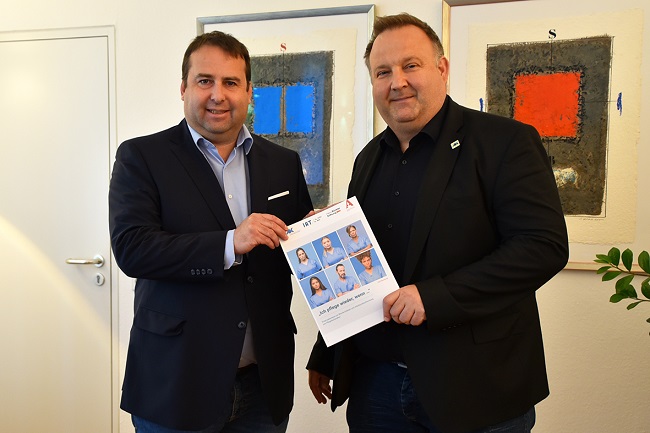 Minister Dr. Magnus Jung und Thomas Otto, Hauptgeschäftsführer der Arbeitskammer des Saarlandes (Quelle: Pressestelle MASFG / A.Hoffmann)