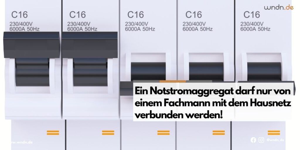 Notstromaggregat mit Diesel 