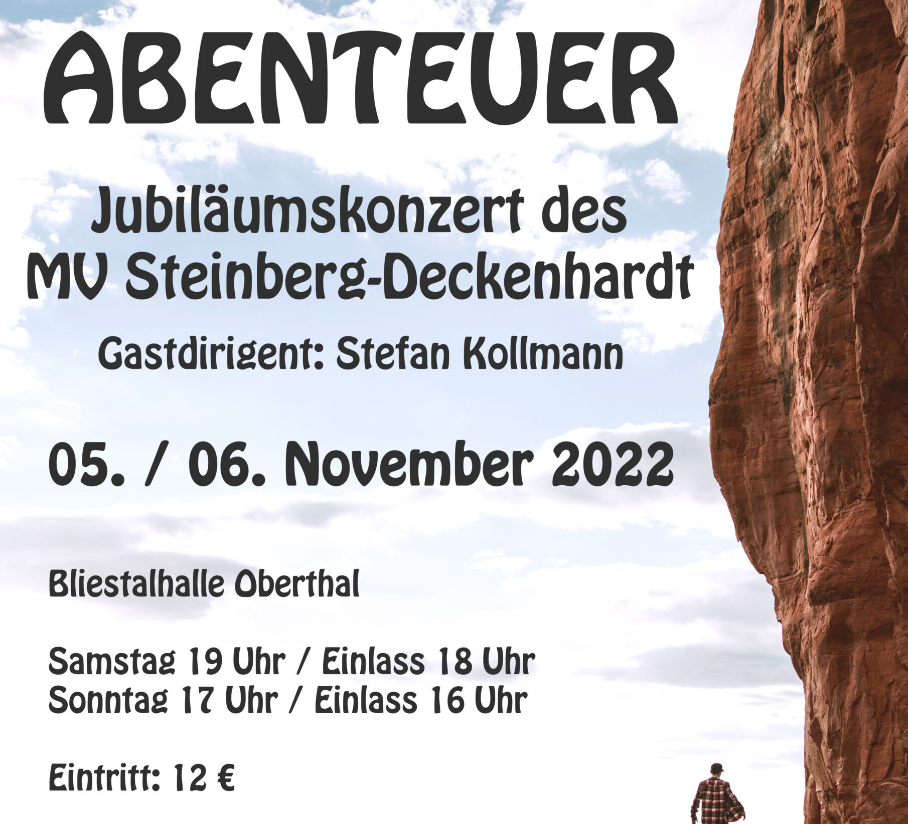 Der Musikverein Steinberg-Deckenhardt lädt zum Jubiläumskonzert ein