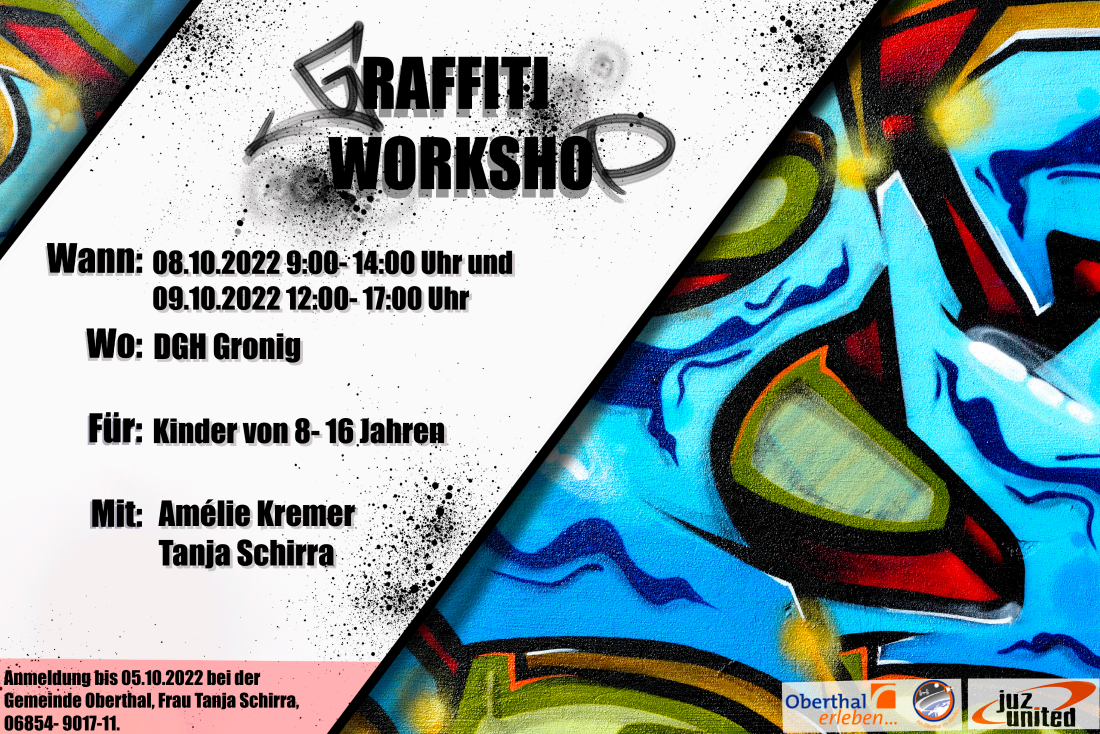 In Gronig findet ein Graffiti-Workshop statt