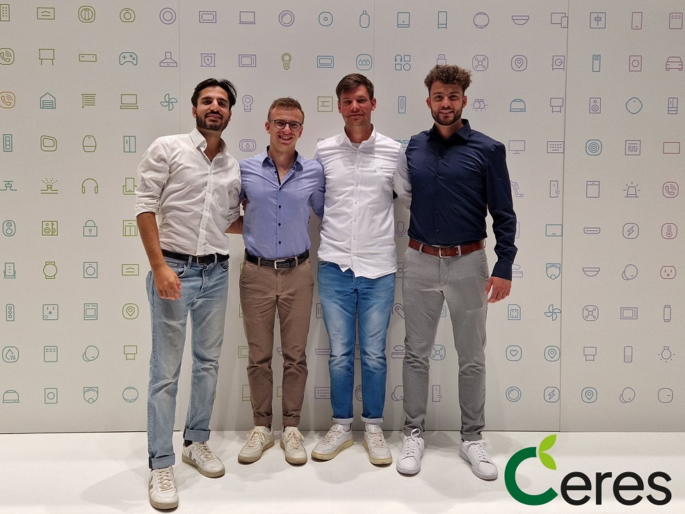 Die Ceres-Gründer, von links: Ilker, Moritz, Dominik und ganz rechts Johannes (Foto: Moritz Leinhardt)