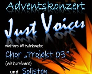just voices chor walhausen adventskonzert-flyerkonzert