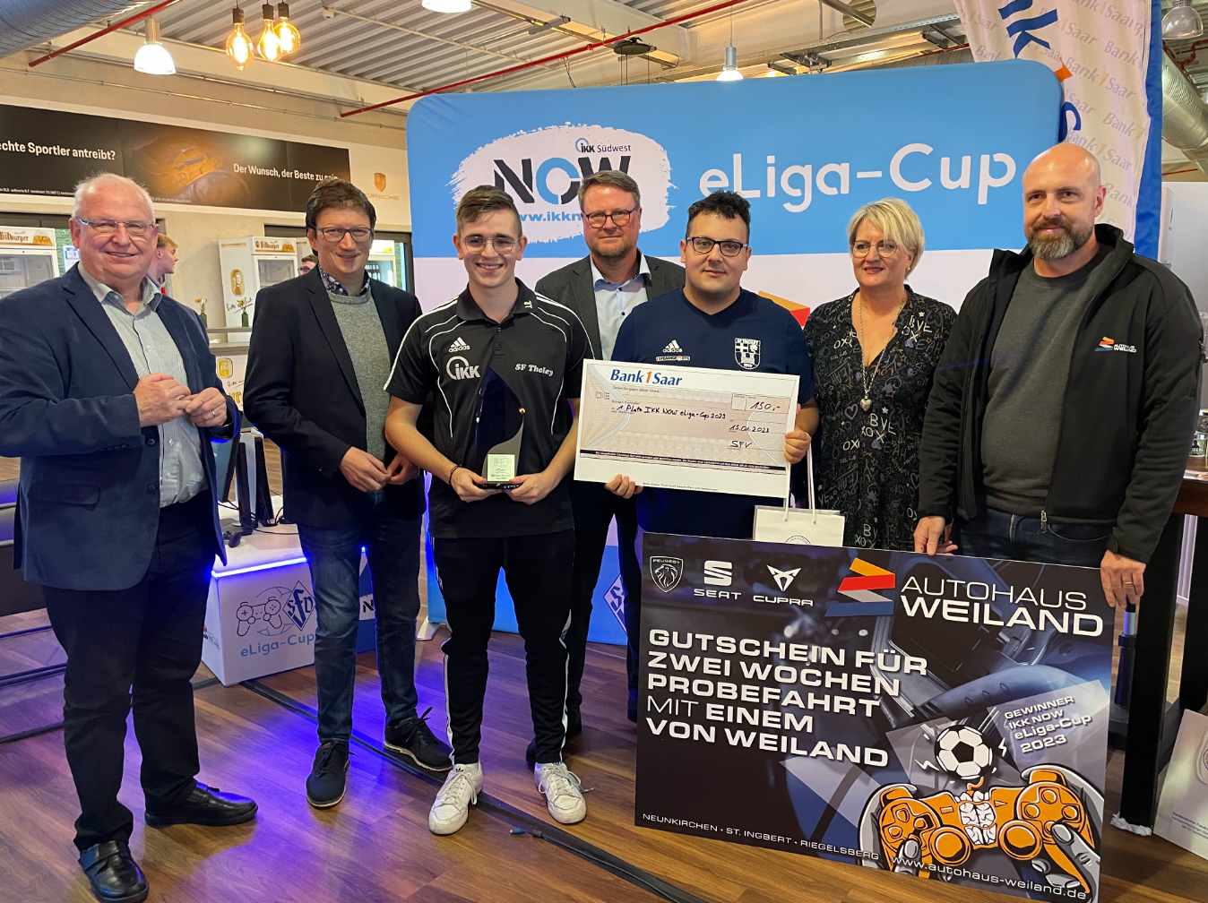 Die SF Tholey gewinnen IKK NOW eLiga-Cup (Foto: SFV/Julian Backes)