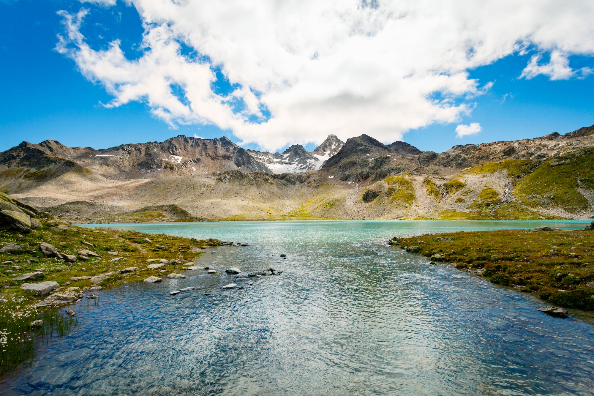 Mountain range, Davos, Graubünden, Switzerland