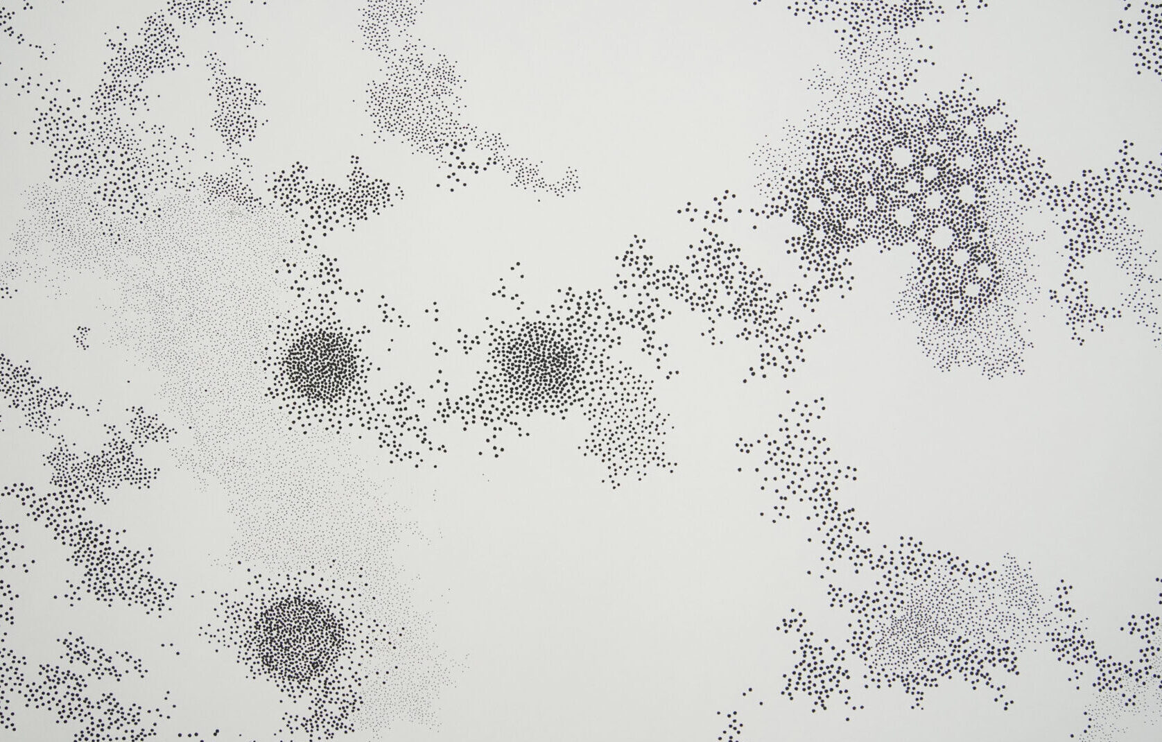 Ausschnitt aus der 10 x 1,50 m langen Tuschezeichnung „Fouloscopie“ von Véronique Verdet,