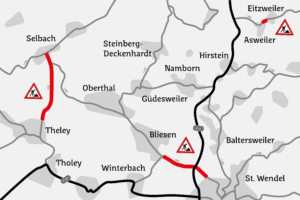 St. Wendel: Asphaltarbeiten starten auf L 134, L 135 und L 315