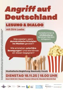 Einladung zu kostenloser Lesung über Angriffe auf die Demokratie