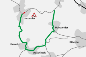 Straßenschaden erfordert Vollsperrung der L 130 in Urexweiler