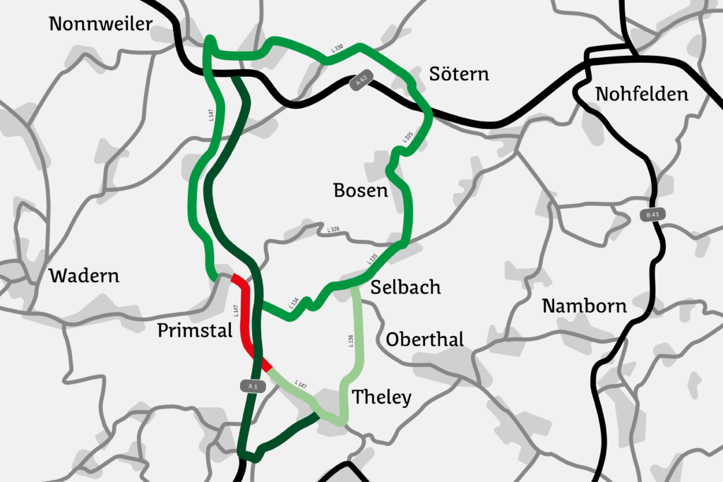 Primstal: Straßenbauarbeiten erfordern monatelange Vollsperrungen auf der L 147