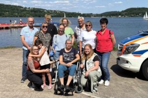 Hospiz-Bewohnerin segelte dank ASB-Wünschewagen über den Bostalsee