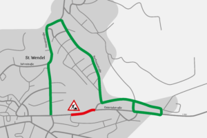 Landesbetrieb erneuert Fahrbahnbelag in der Ostertalstraße in St. Wendel