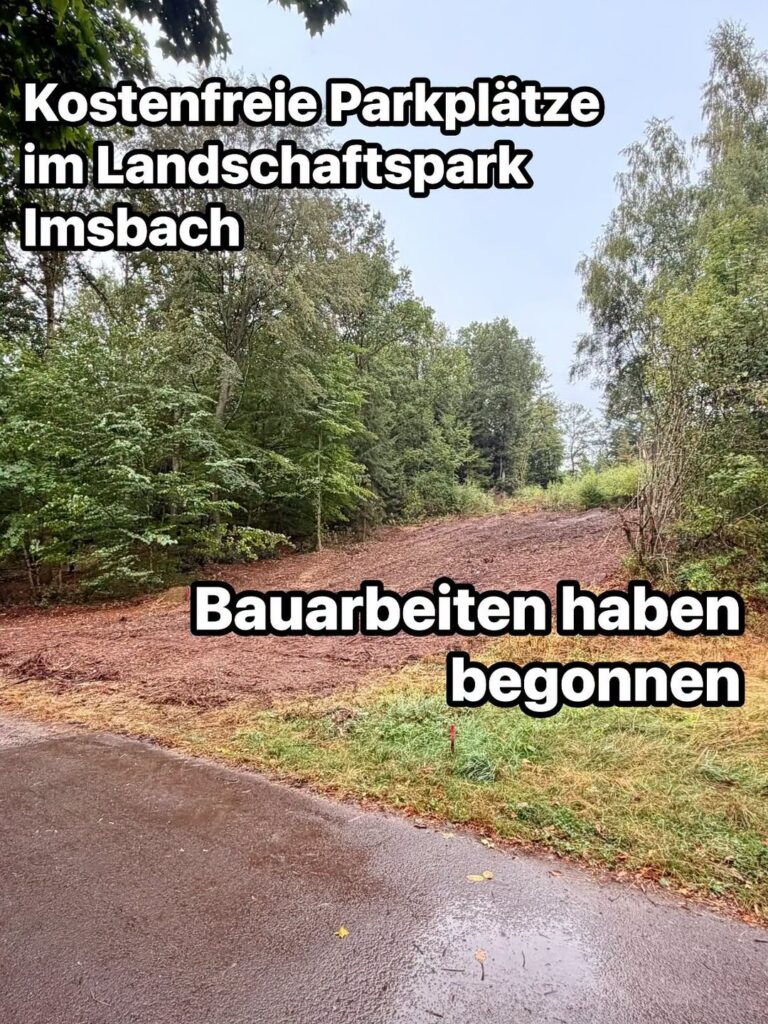 Gemeinde Tholey und SaarForst bauen neue Stellplätze am Landschaftspark