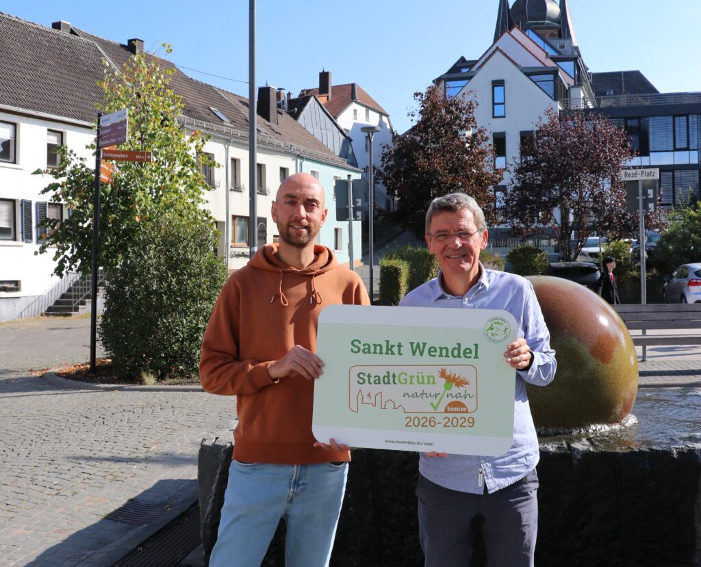 Kreisstadt St. Wendel wurde für naturnahe Grünflächenpflege in Bronze ausgezeichnet