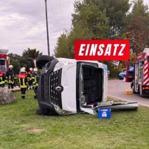 20-Jähriger wird nach Unfall in Steinberg-Deckenhardt aus Transporter befreit